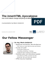 The Innerhtml Apocalypse: How Mxss Attacks Change Everything We Believed To Know So Far