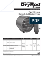 Type 900 Series Electrode Stabilization Ovens: Operating Instructions