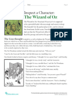 Inspect A Character Wizard of Oz