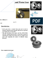 Design of Bevel and Worm Gear: Machine Element II