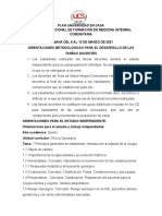 Orientaciones Estudio y Trabajo Independiente Clínica Quirúrgica. Semana 1