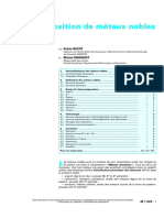 Électrodéposition de Métaux Nobles: Sylvie BECHT