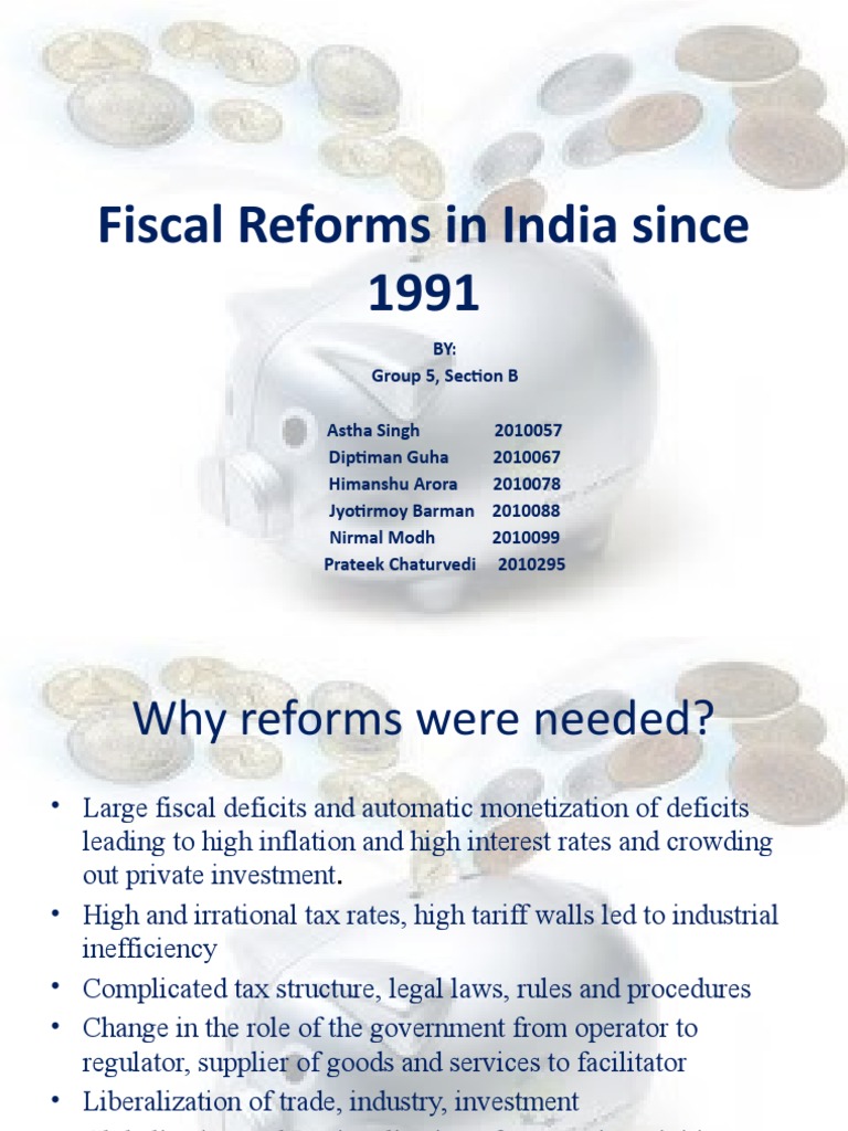 Tax Reforms in India Post-1991 | PDF | Fiscal Policy | Government ...