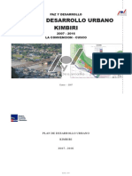 Plan de Desarrollo Urbano de Kimbiri 2006-2015