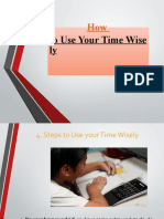 How To Use Your Time Wisely