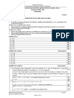 En VIII 2021 Matematica Test 09 Barem