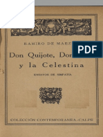 Don Quijote, Don Juan y La Celestina