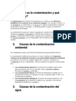 Qué Es La Contaminación y Qué Tipos Hay