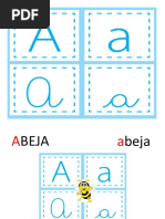 Las Vocales en Sus 4 Formas Con Dibujos | PDF