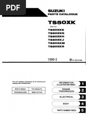 Suzuki: Parts Catalogue | PDF | Clutch | Piston