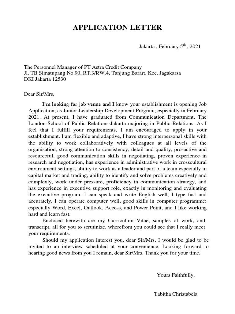 SAMPLE APPLICATION LETTER FOR LEADERSHIP PROGRAM visual data 6