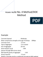 Road Note No. 4 Method/DOE Method