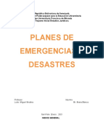 PLANES DE EMERGENCIAS Y DESASTRES Maira Blanco