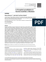 The Development of Hospital Accreditation in Low - and Middle - Income Countries - A Literature Review