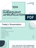 DNA Isolation and Subsequent Amplification