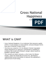 Gross National Happiness: GNH Indicators