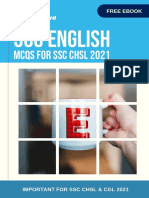 FREE 500 ENGLISH MCQs EBOOK FOR SSC EXAMS