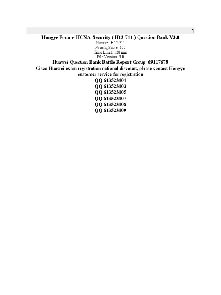 H12-311_V3.0 Quizfragen Und Antworten