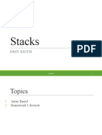 Implementing Stacks with Arrays