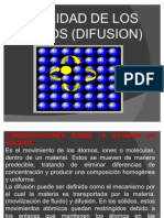 DIFUSION (Movilidad de Los Atomos)