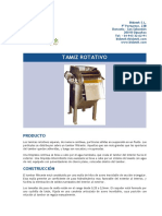 Tamiz Rotativo Ficha Tecnica Bidatek