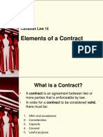 Contract Law - Elements of A Contract