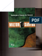 Pensando o Espaço Do Homem by Milton Santos