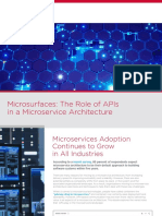 Microsurfaces: The Role of Apis in A Microservice Architecture