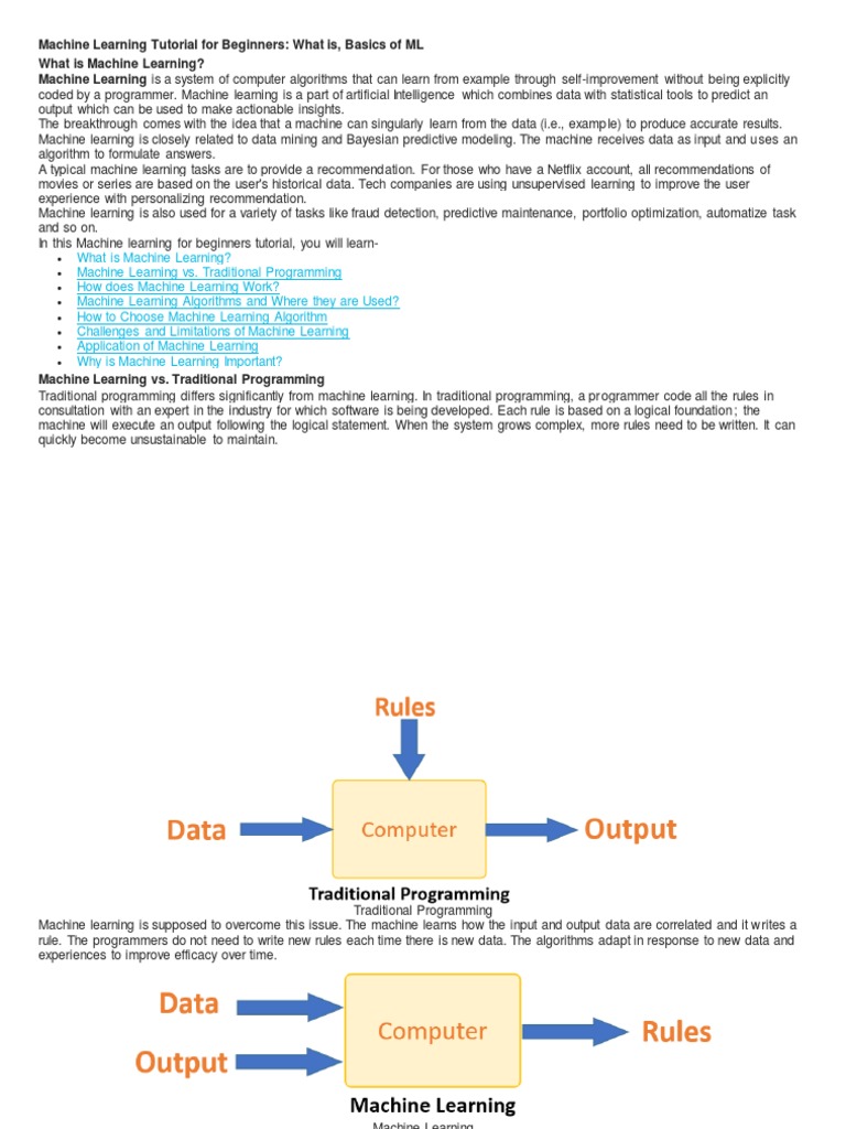 What Is Machine Learning | PDF | Machine Learning | Statistical ...