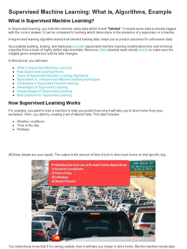 Supervised Machine Learning | PDF | Machine Learning | Statistical ...