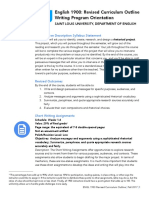 ENGL 1900 Revised Curriculum Structure (FA17)