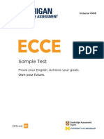 ECCE Sample Test Booklet - Vol 1005