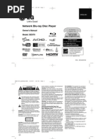 Network Blu-Ray Disc Player: Owner's Manual Model: BD370