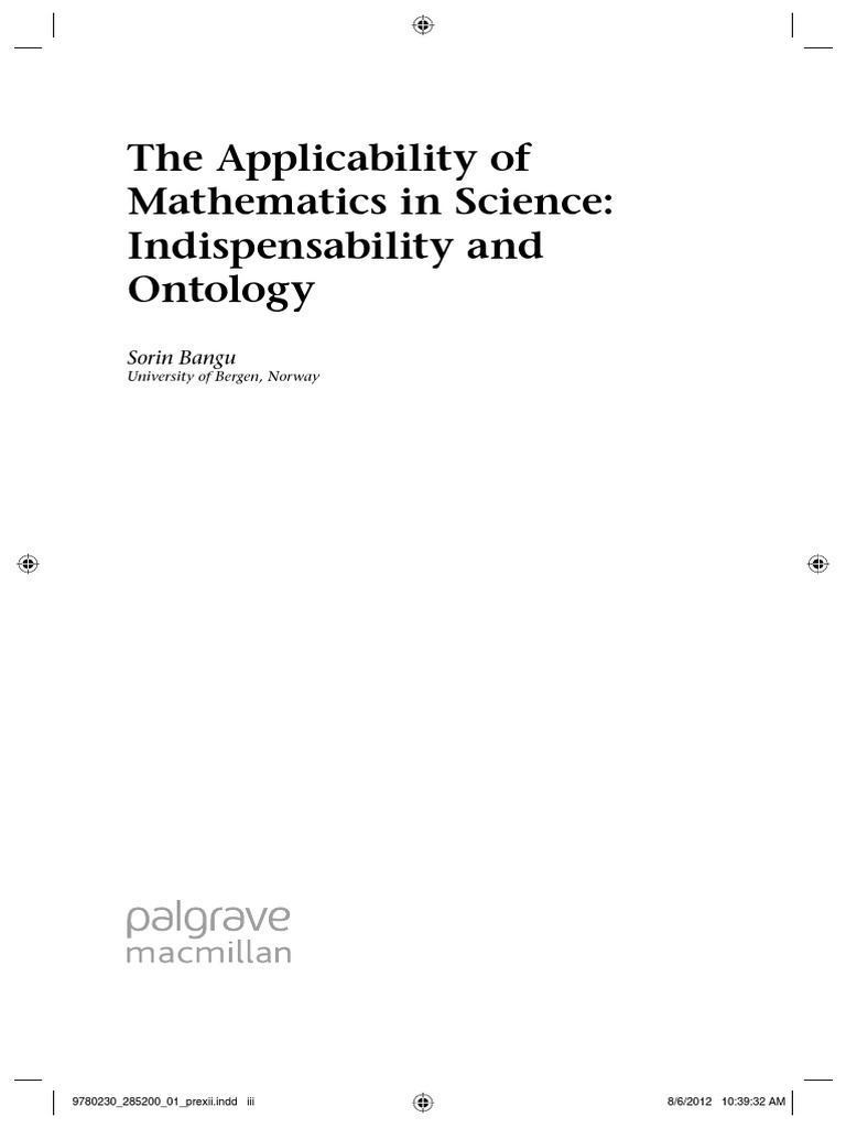 Mathematics, The Applicability Of – EYCURB