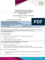 Guia de Actividades y Rúbrica de Evaluación - Evaluación Final