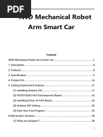 KS0523 4WD Mechanical Robot Arm Smart Car