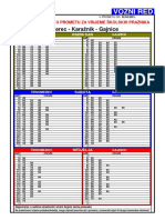 Vozni Red: Rnomerec - Karažnik - Gajnice 121