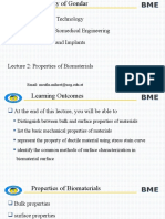 Lecture 2 Properties of Biomaterials