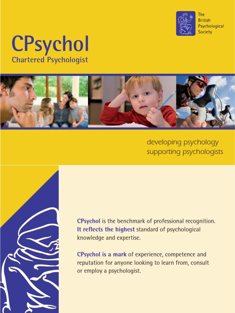 What Is A Chartered Psychologist PDF Psychologist Psychotherapy