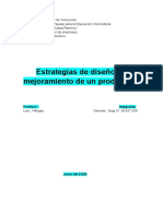 Estrategia de Un Diseño o Mejoramiento de Un Producto Analisis Critico Profesor Luis Villegas