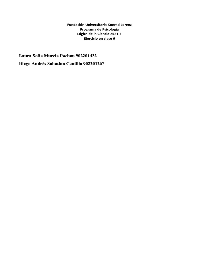 Ejercicio en Clase 6 | PDF | Crecimiento personal y profesional ...