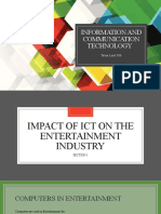 Impact of ICT On The Entertainment Industry & Measures To Protect and Secure Information
