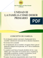 La Familia Como Deber Primario