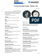 Manómetro de Proceso para Baja Presión - Modelo 1188: Características