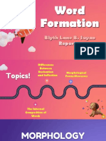 Word Formation-Blyth Lane Suyao