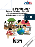 ARALING PANLIPUNAN - 8 - Quarter3 - Module3 - Rebolusyong Siyentipiko Enligtenment at Industriyal - (As of 14 Mar 2021)