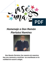 Homenaje A Don Ramón Pierluissi Ramírez
