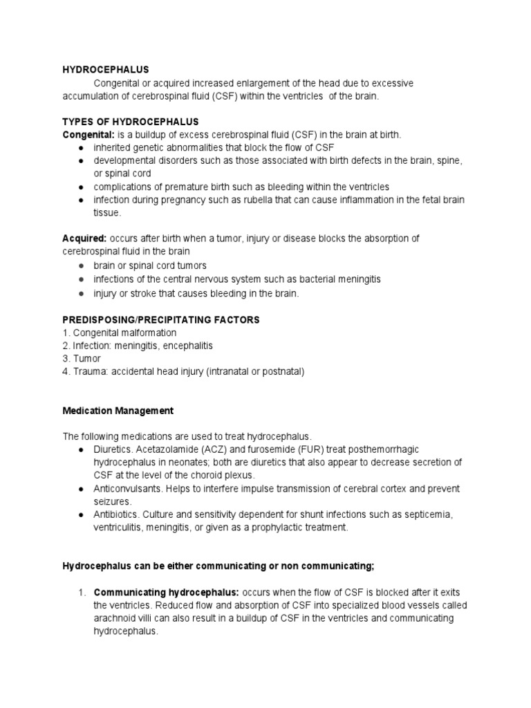 HYDROCEPHALUS | PDF | Cerebrospinal Fluid | Meningitis