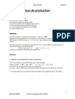 Fiche TD06 Fonction de Production