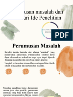 Perumusan Masalah Dan Mencari Ide Penelitian